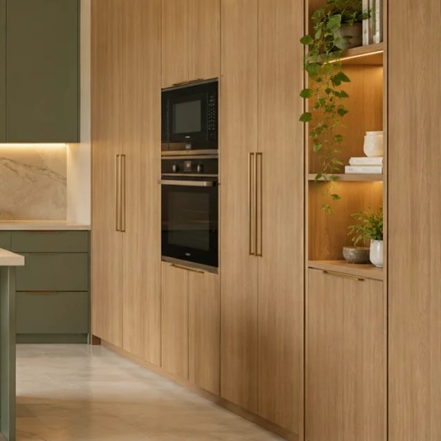 Space-Saving Kitchen with Tall Units modular kitchen design